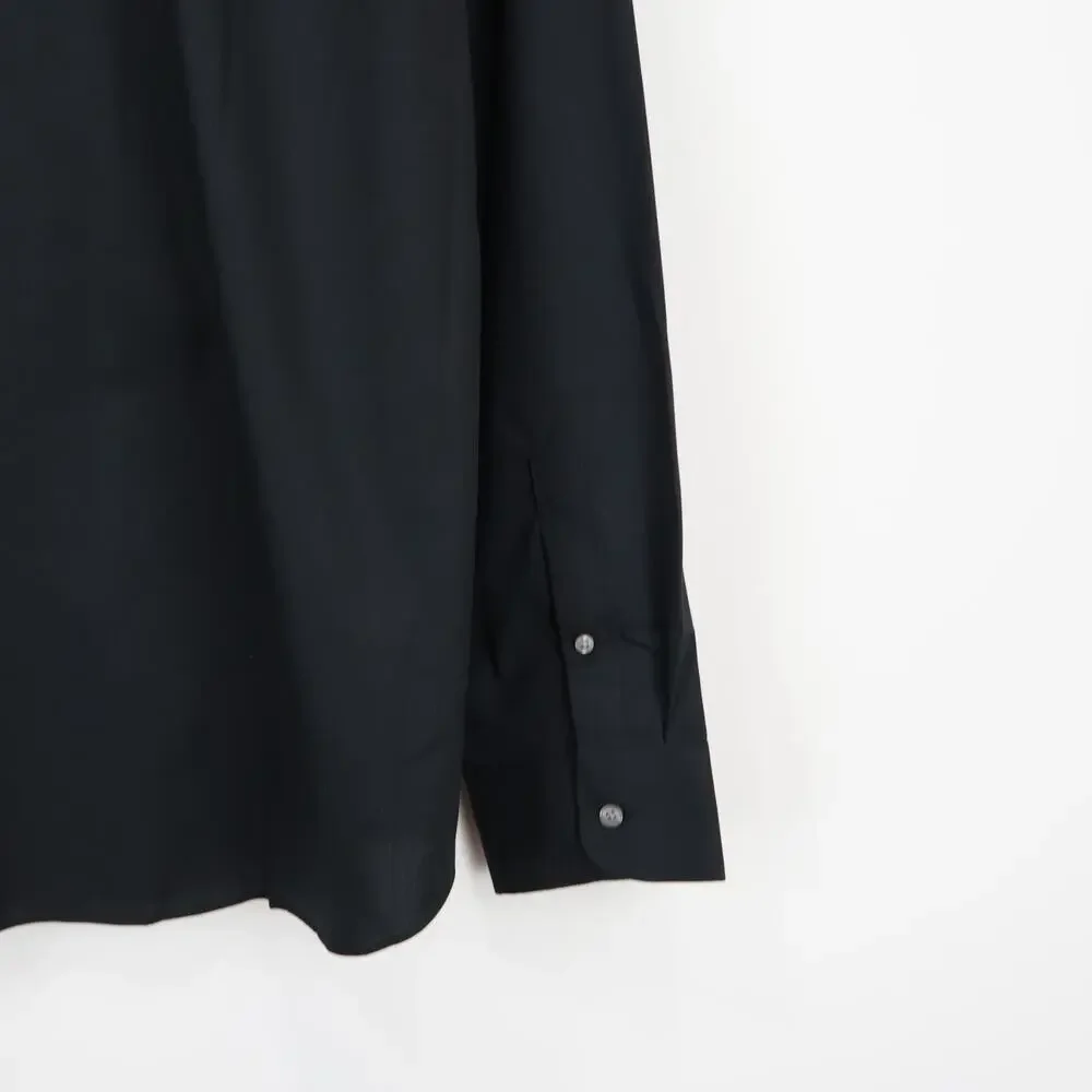 J.Crew Men's Bowery Wrinkle Free Dress Shirt Point Collar Black Size XL NWT